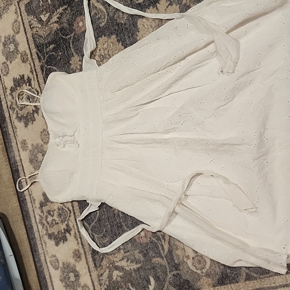 City Triangles White JUNIORS Dress Size 7